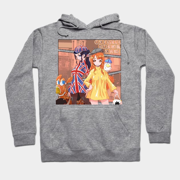 Robin Nami One Piece Chibi Hoodie by KDungUniversal